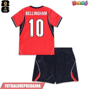 Lacne Dětský Futbalové dres Anglicko Jude Bellingham #10 MS 2026 Krátky Rukáv - Preč (+ trenírky)